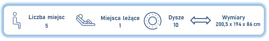 Dane podstawowe o jacuzzi Elysian Trident